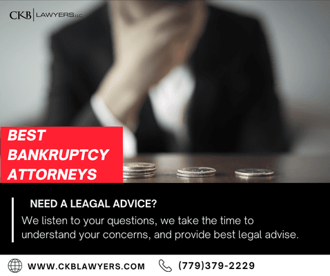 Financial Problems? For individuals filing personal bankruptcy under chapter 7 or chapter 13, make sure you get legal advice first.