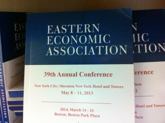 Conference book for the 39th annual EEA conference held in NYC