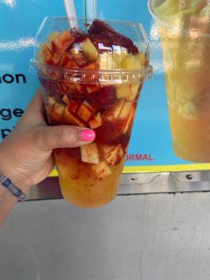 El Tromp with mango raspado!!