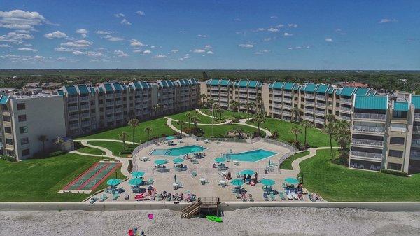 Beautiful beachside pool deck!