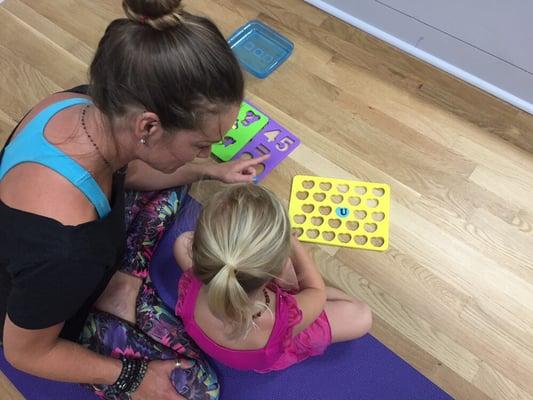 Mommy and me yoga :)