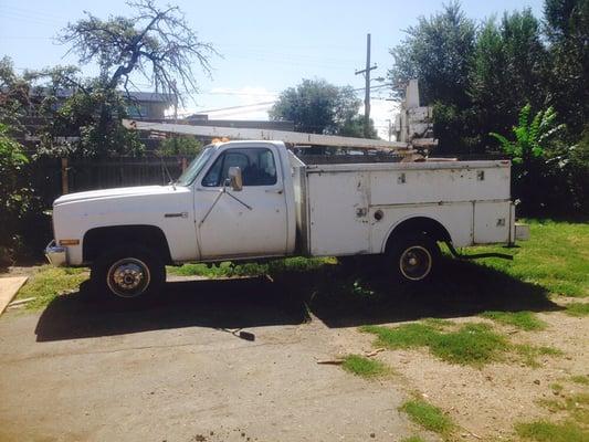 Ye old service truck be put out to pasture but had a great life