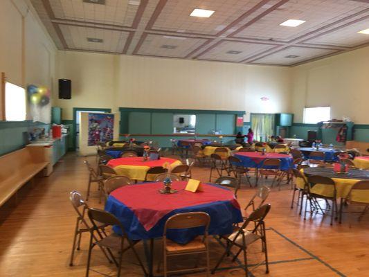 Social Hall for Pack 41 Blue and Gold Banquet