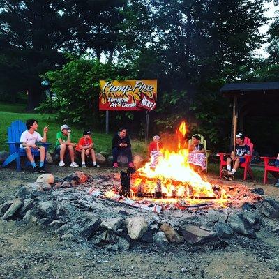 The Heartland bonfire is a great way to relax and meet new friends after a long day of work.