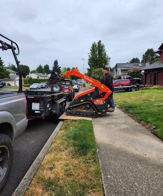 Loading up Excavated Dirt