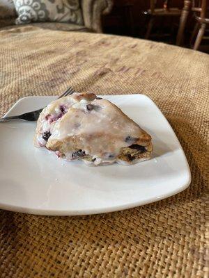 Huckleberry lemon scone