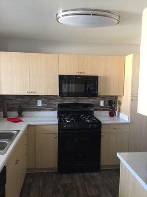 My beautiful new kitchen with new appliances and cabinets