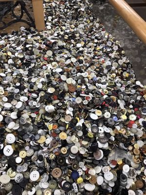 Amazing bin of buttons