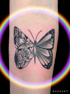 Beautiful butterfly I did the other night. Tat2Mike