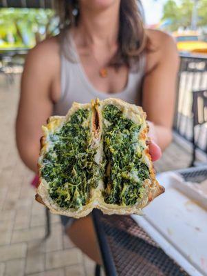 $9 spinach empanada