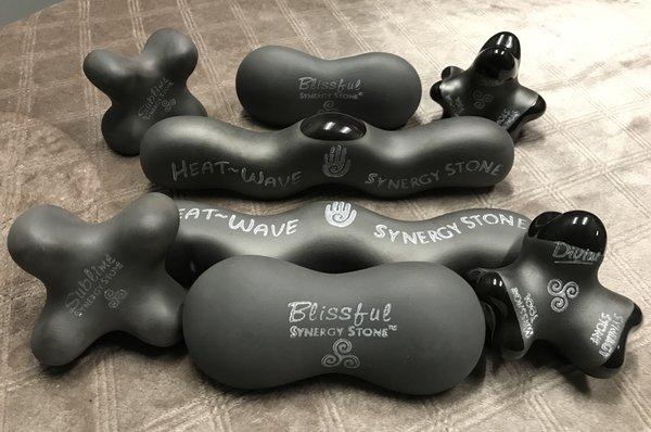 Synergy Stones used in the Synergy Stone Massage and HeatWave Cupping Massage.