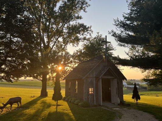 The chapel on the property open to all