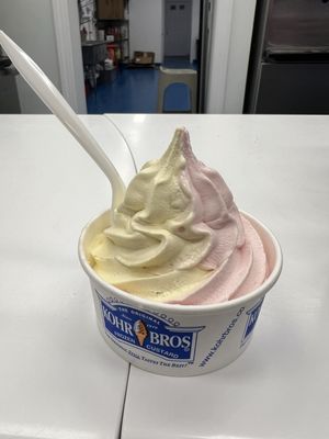 Strawberry banana swirl