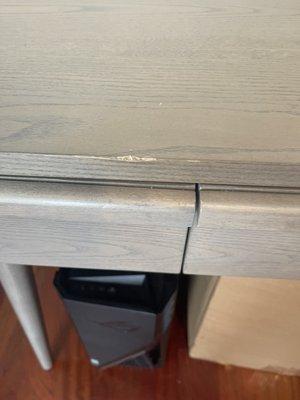 Desk damage