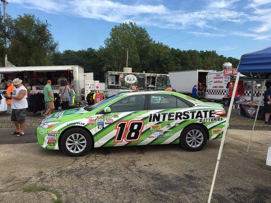 Street legal race car on display at the 6th annual Bill Waite Jr Memorial race at Lasalle County Speedway