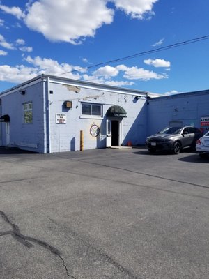 Entrance on back of building. Plenty of parking.