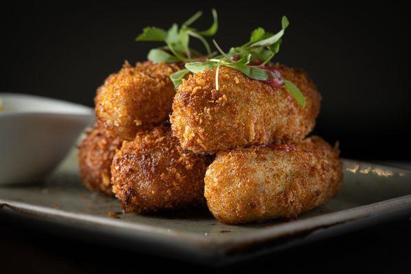 Nothing like a crispy croquette! Ham or Bacalao!