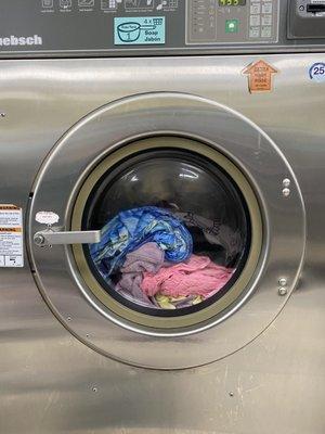 Several sizes of washers and dryers