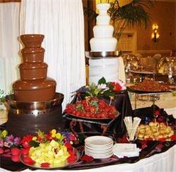 Chocolate fountain set ups