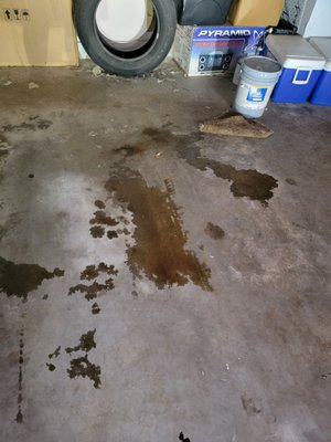 More oil from a bad oil change