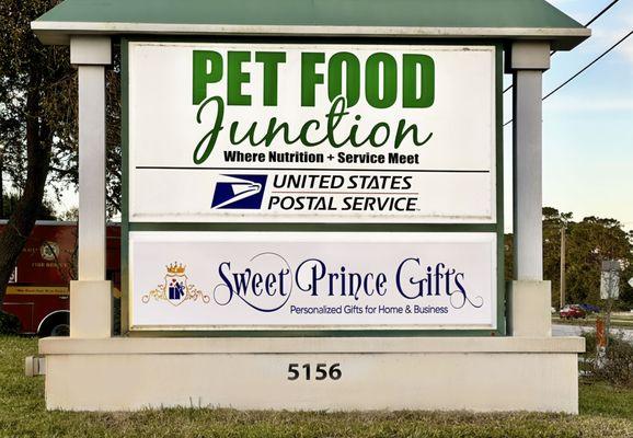 Sweet Prince Gifts shop located next to Pet Food Junction in Palm Bay, FL