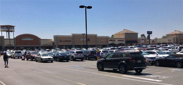 Brisk Saturday afternoon business at The Shops at Fort Union.