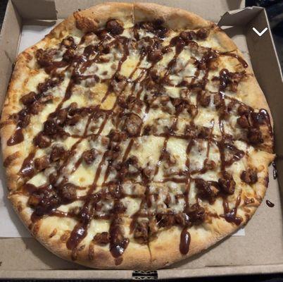 Barbecue chicken pizza