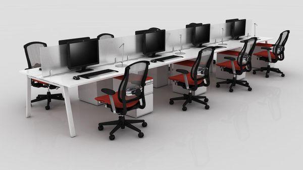 Get the most out of your office space with bullpen collaborative desk solutions