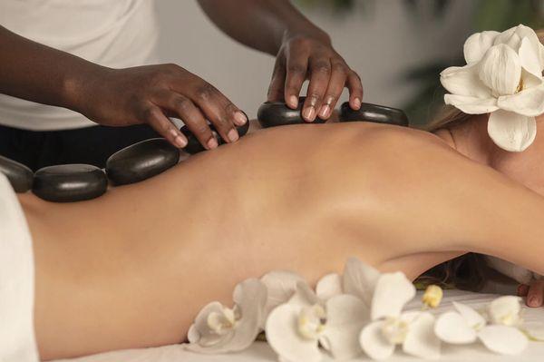 Hot stone massage