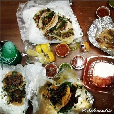 They have the best tacos! The best one for me is the Al Pastor and tripa. They make it really crispy and full of flavor! :D YUMM