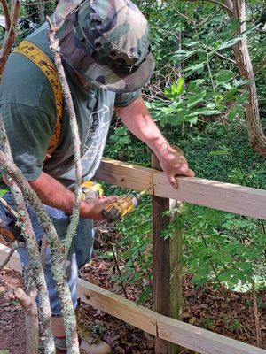 Building and installing fences - we do lots of them!