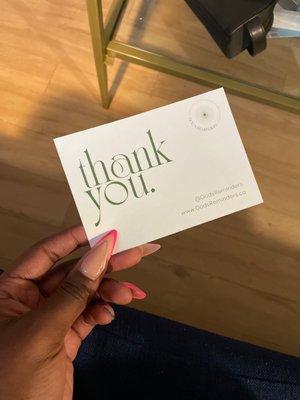 3.5" x 5" Thank You cards for my small business