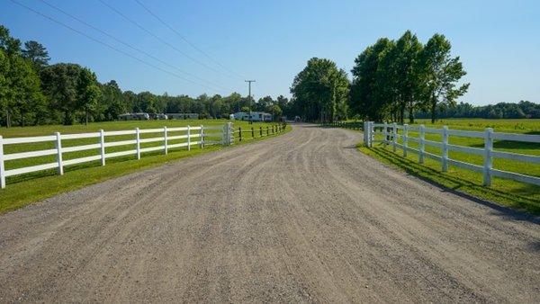 This road leads to serenity for you and your RV, Motor Boat, Travel Trailer. Family owner and oriented this is where you want to be.