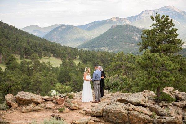 Marry Me In Colorado - Mountain Top Elopement at 3M Curve in Rocky Mountain National Park, Estes Park, Colorado.