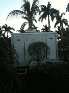 Palm trees and potties