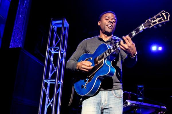 Grammy award winning jazz guitarist Norman Brown performed at the Macomb Music Theatre on April 13, 2013 to a sold out audience