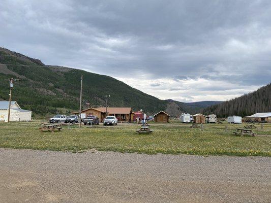 The main building and some RV spots