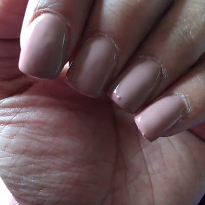 Its ugly. Didnt trim my real nails even clean up a bit. I asked her to fix it shesaidjust come back tomorrow coz there closin.