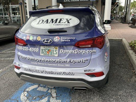 Inconsiderate Damex people park in handicap spots forcing real handicap people to walk the distance . I would never use these people !