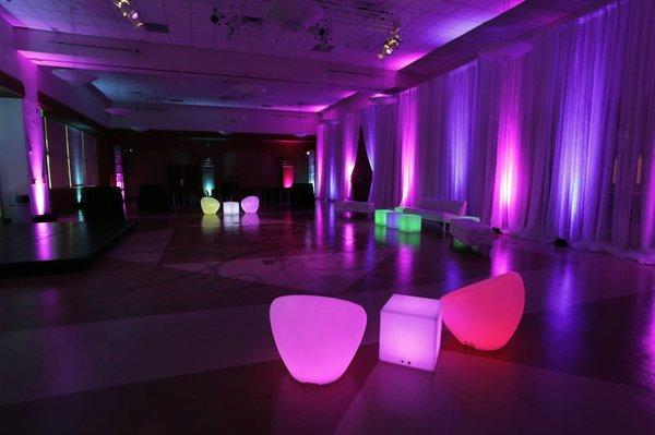 LED lounge furniture, light up furniture