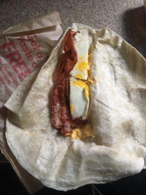 Supposed to be breakfast wrap from Tim Hortons