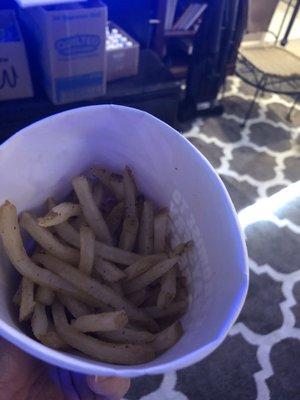 Raw fries