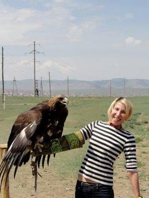 Valerie with eagle