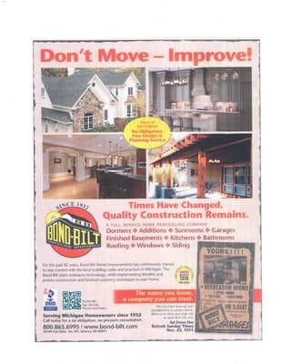 Don't Move  ... Improve ... All types of Remodeling and Renovations