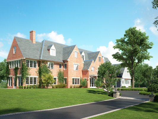 80 Mountain Spring Road - Farmington. This Stunning 1926 Tudor Estate Has Been Renovated Into An Astonishing New Construction Home.