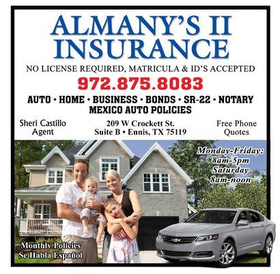 Almany's II Insurance