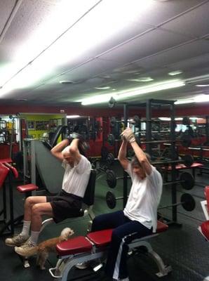 A long time favorite couple that comes into the gym. They are very inspirational to us here at Valley Athletic Club