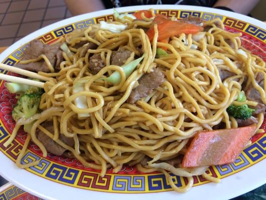 beef lo mein, large size