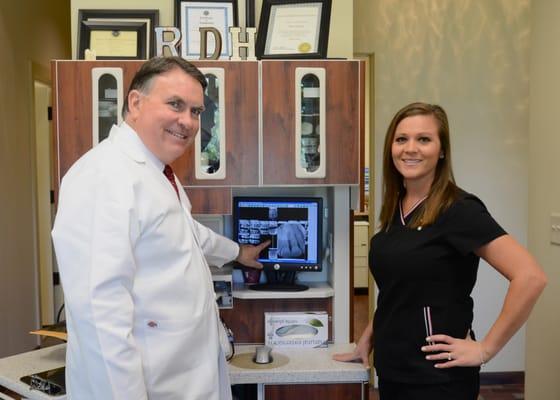 Dr. Mabry and one of our Hygienist Mary Jo