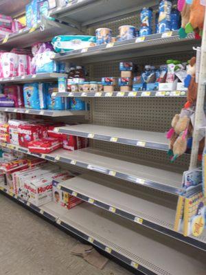 3/21/20- no baby wipes?? What are those poor parents and those miserable babies going to do? Shame on the panic buyers, shame...